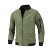 Jugend Frühling und Herbst Dünne Herren Baseballkragen Einfarbig Jacke Lässig Nein. 1 Jacke Herren