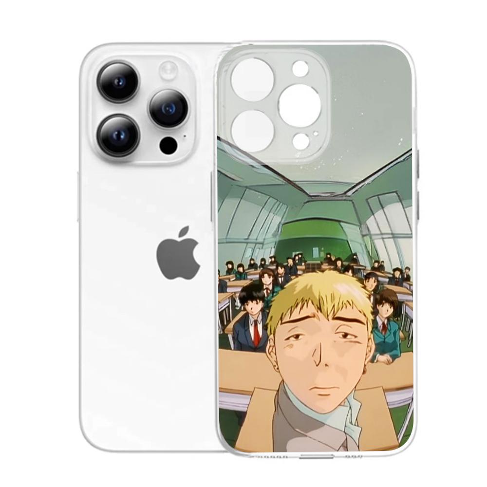 GTO G-Great T-Teacher O-Onizuka Phone Case For iPhone 16,15,14,13,12,11 Pro,Max,Plus,X,XS,XR,SE,Mini Transparent Silicone Soft iPhone15pro
