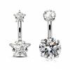 Sexy Belly Navel Piercing Stainless Steel Fashion Heart Belly Button Ring For Women Girls Belly Piercing Ring Body Jewelry