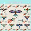 Lightweight Eagle Swallow Plastic Board Kite With Carbon Fiber Skeleton For Kids Flying