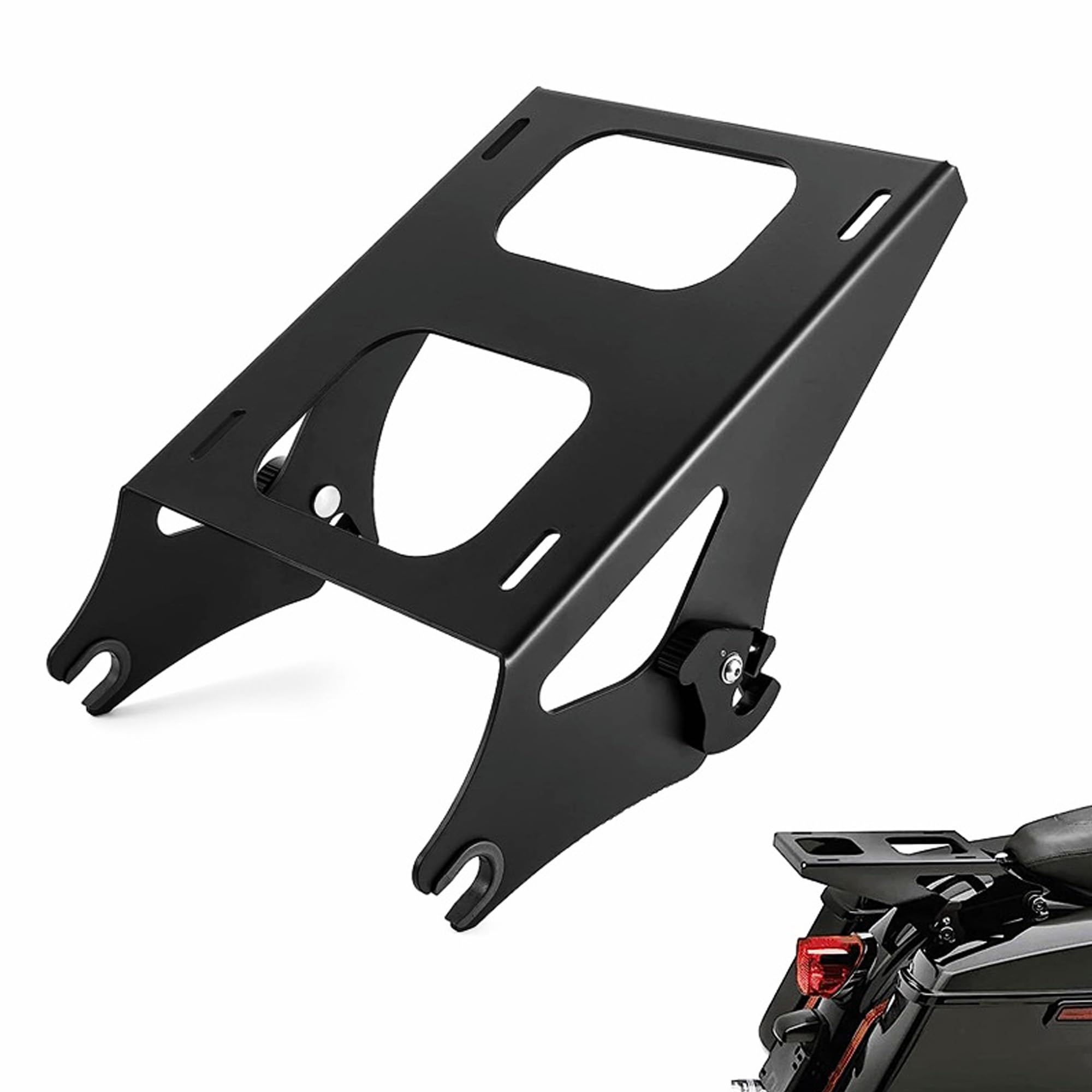 

Совместимая с Yoothi стойка Harley Tour Pack, совместимая с Harley Road King Road Glide Street Glide FLH FLT Two-Up 2014-2022