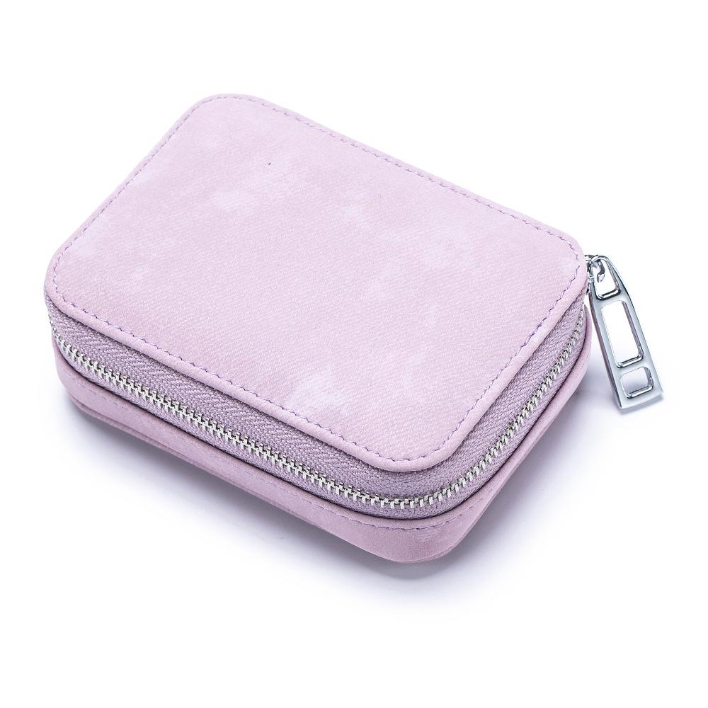 2025 Mini Portable Lipstick Bag with Mirror New Chinese Cowhide Storage Bag Change Coin Earphone Bag
