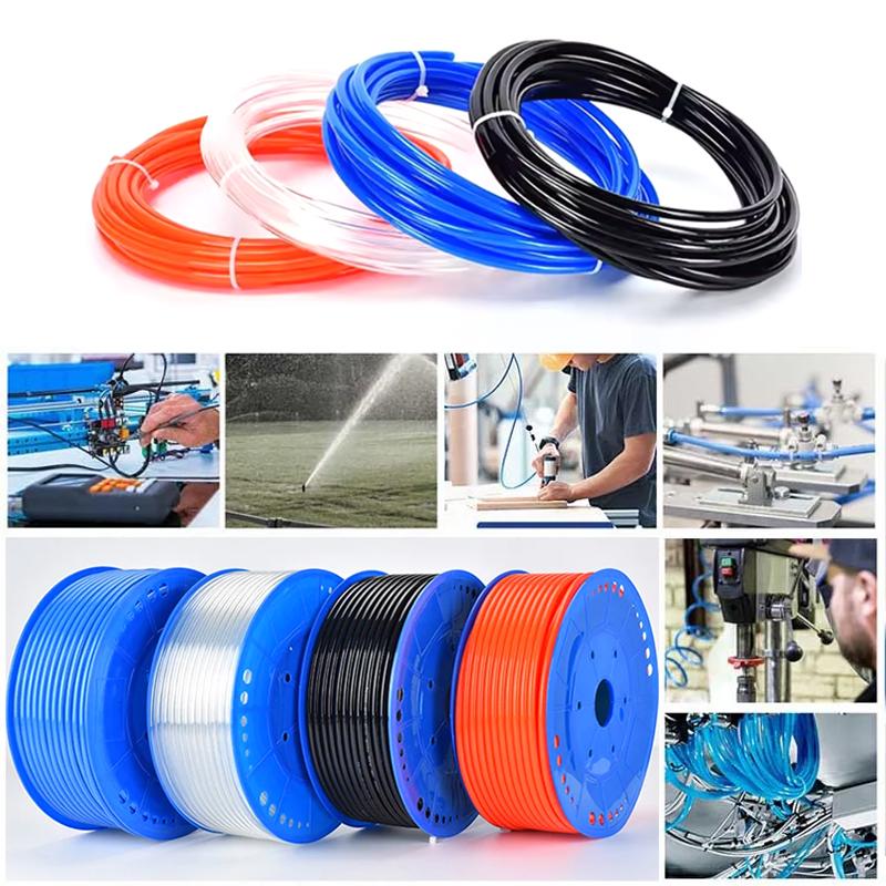 1Meter Fuel Tube Gas Petrol Pipe Line Soft Hose Gas-filled Pipe OD:8mm D:5mm Trimmer Chainsaw String Tools Orange, Transparent,