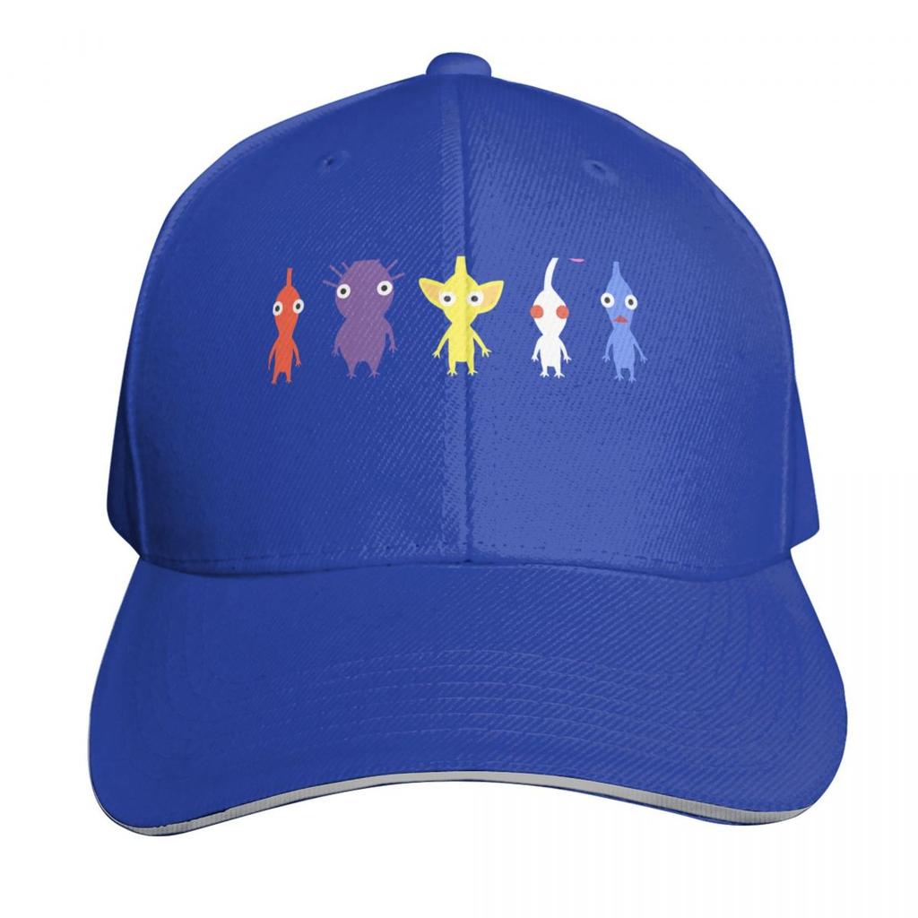 cute pikmin pattern Classic Baseball Cap New In The Hat Sunhat Custom Cap Anime Unisex Hats Womens