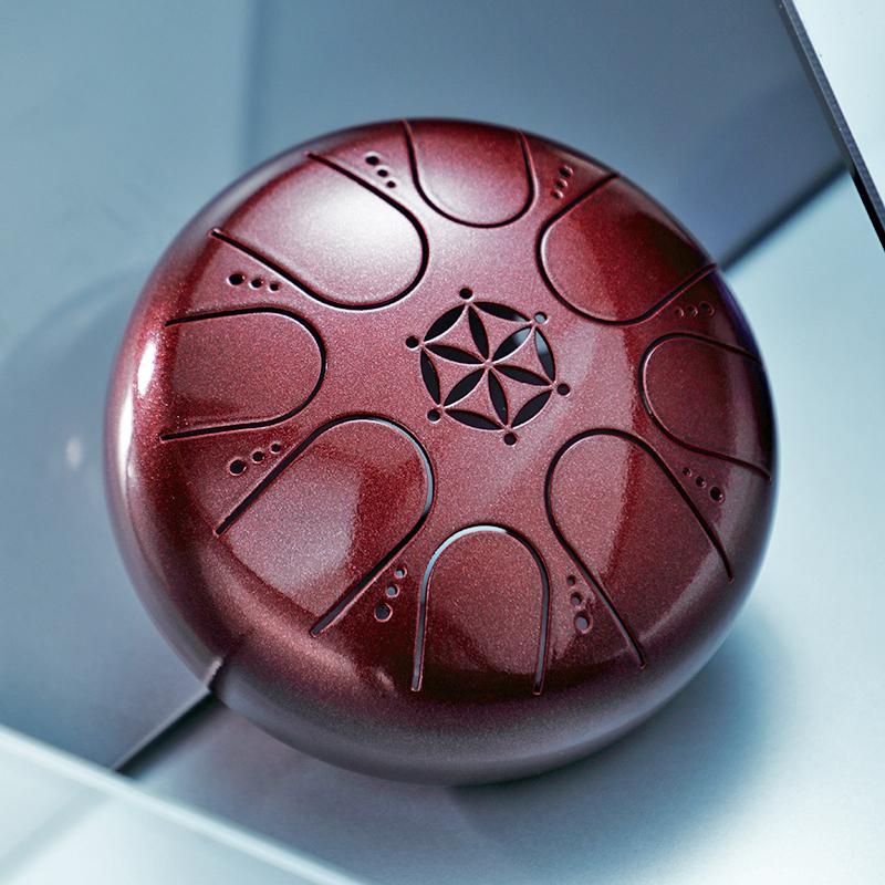 Hluru Glucophone Steel Tongue Drum 5.5 Inch 8 Notes Key C5 Ethereal Drum Tone Drum Percussion Musical Instrument