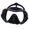 Diving goggles large frame silicone mask breathing tube set