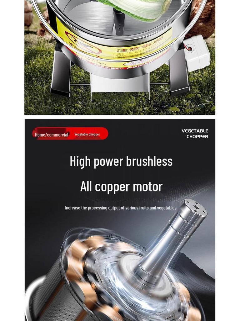 Stainless Steel Vegetable & Grass Chopper and Chicken Feed Grinder