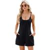 Summer Printed Sleeveless Suspender Jumpsuit Shorts Women Casual Loose Jumpsuits Wide Leg Overalls Rompers