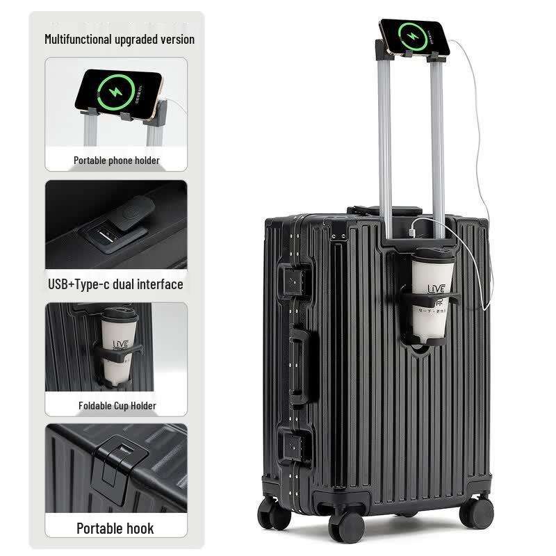 JOURHEY SHI Aluminum Frame Hardshell Luggage