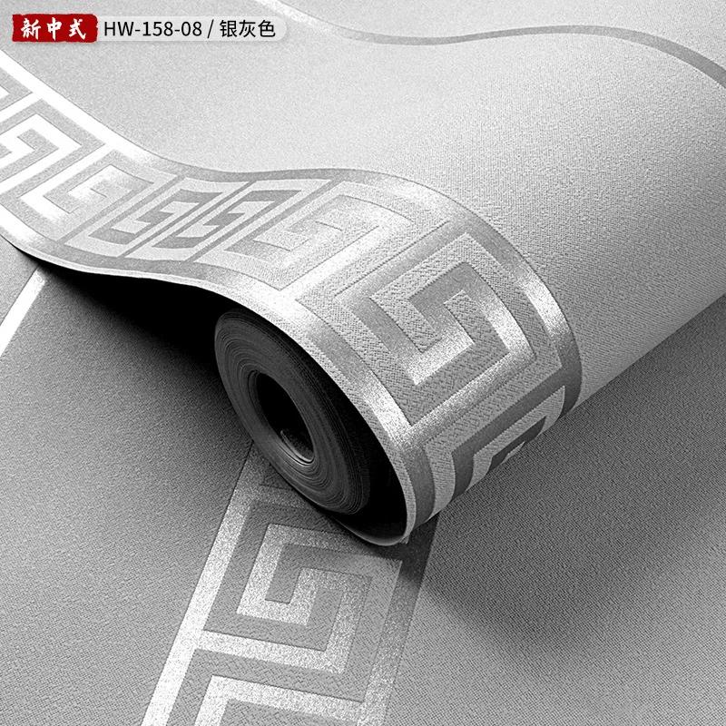 

Ретро Коричневые Обои Китайский Стиль Ключевой Узор Гостиная 3d Трехмерные Дзен Буддийский Зал Классические Домашние Обои 0.53x9.5m