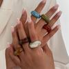 Handcrafted V Shaped Resin Band Finger Jewelry Accessories Elegant Unisex Gift For Fashion Enthusiasts And Gift Seekers