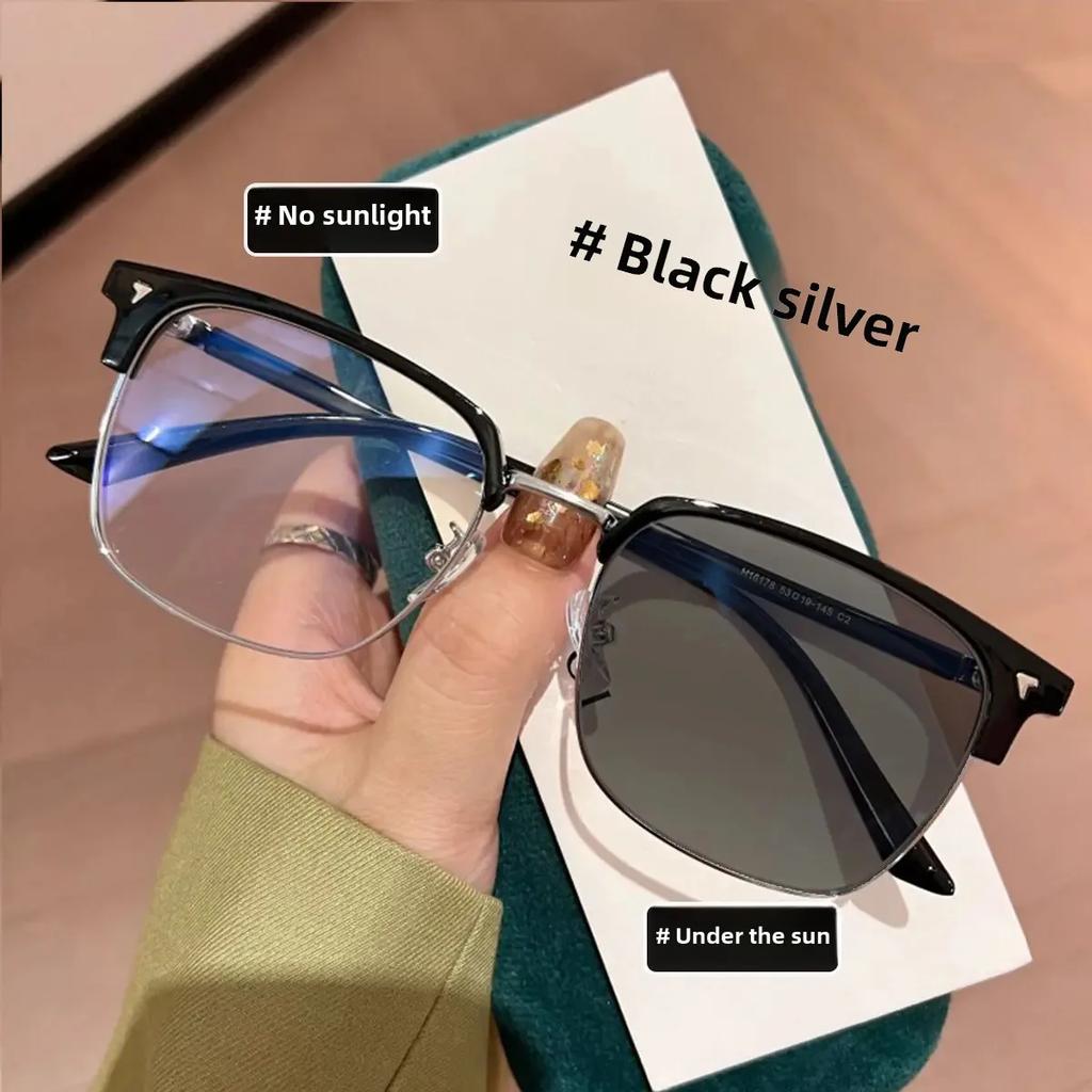 Großrahmen Lesebrille Photochrom Anti-Blaulicht Lesebrille Für Herren Damen Modetrend Personalisiertes Markendesign