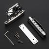 6 String Guitar Trapeze Tailpiece with Bridge Cover And Base Plate Electric Guitar Tailpiece Guitar Replacement Part