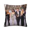 Friends Poster Pillowcase Printing Polyester Cushion Cover Decorations Tv Show Pillow Case Cover Home Zipper 45X45Cm