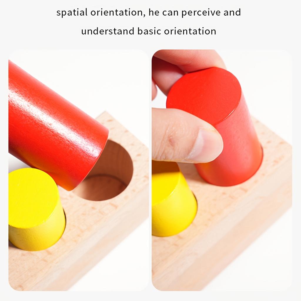 Renkli Çubuklarla Eğitici Ahşap İstifleme Oyunu Mantık Dokunsal Beceri Geliştirme Oyuncak, Renk Tanıma, Problem Çözme Becerilerini Geliştirir,