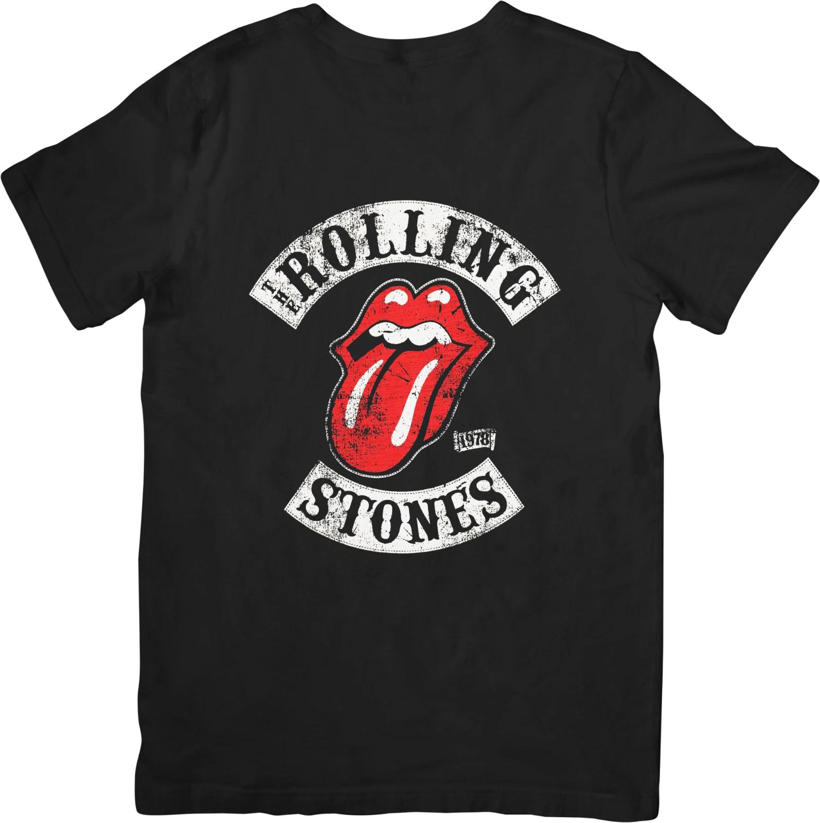 

The Rolling stone Music Unisex Fit for Men & Women Quality Cotton T-Shirt Black M