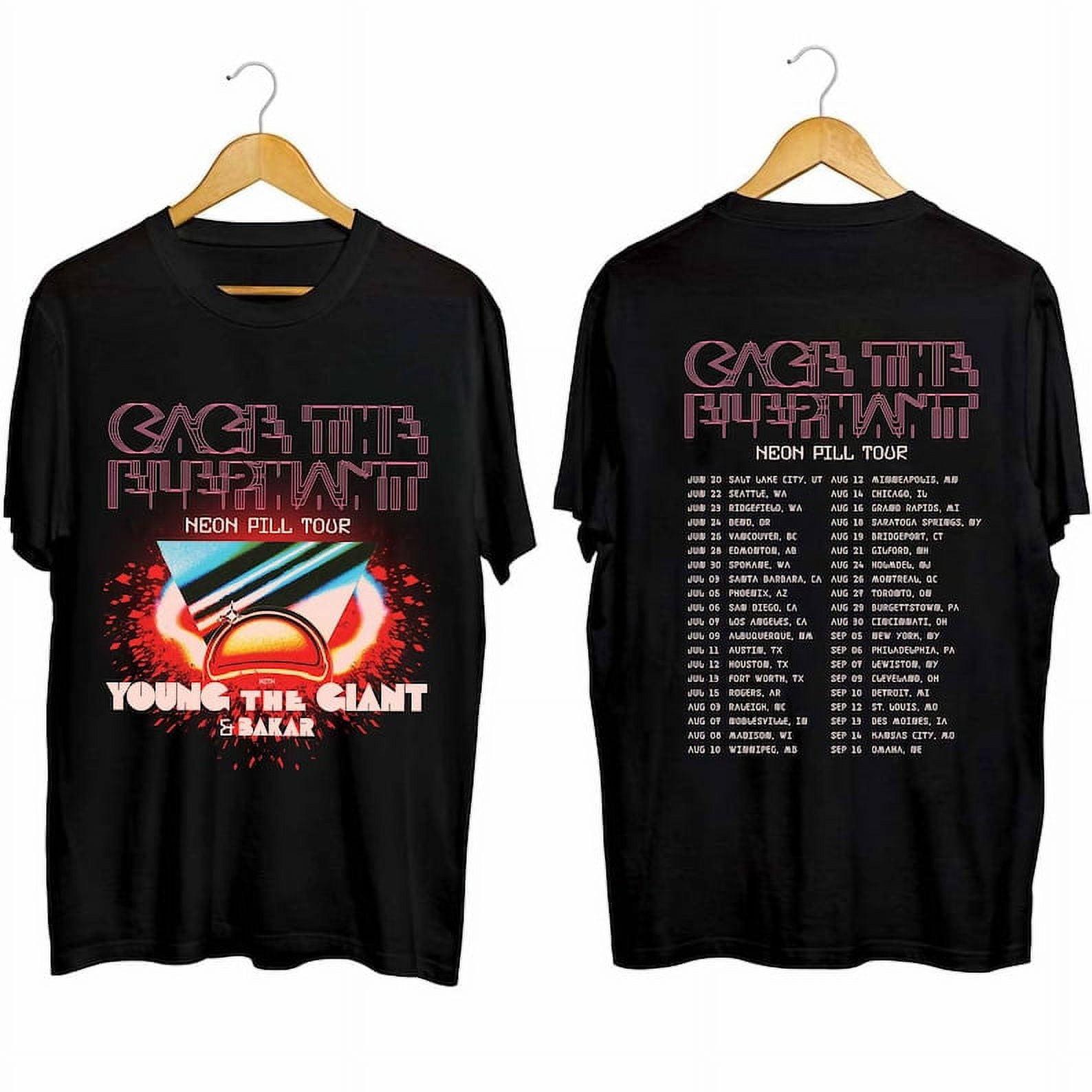 Cage the Elephant Neon Pill Tour 2026 T-Shirt Cage the Elephant Fan Shirt Ca L