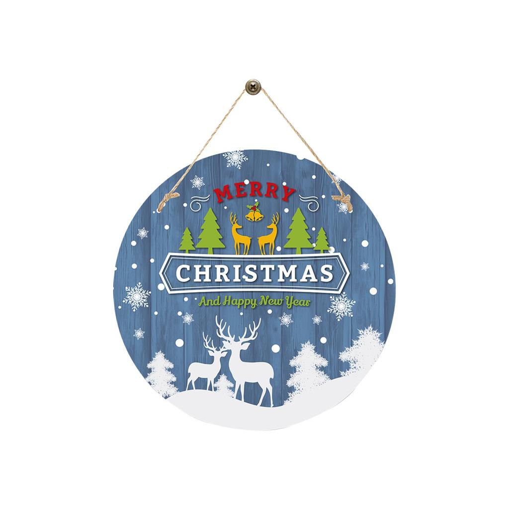 Christmas New Door Hanging Christmas Holiday Party Atmosphere Decoration Hanging Door Sign Customization