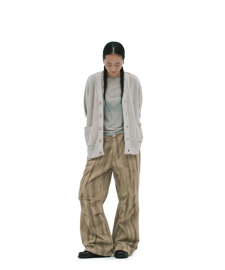 Depeugameoncheu Blushed Parachute Pants [Brown]