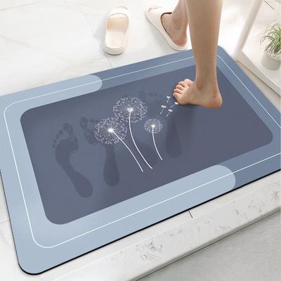 Saugfähige Badezimmer Badematte Bedruckt Rutschfest Duschvorleger Schnelltrocknende Badematten Haushalt Bodenmatte Eingang Badewannentür Teppich