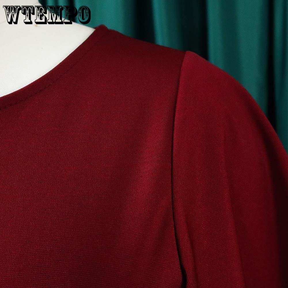 Spring and Summer Large Size Solid Color High Waist Temperament Commuter Ruffle Sleeve Package Hip Long Dresses