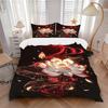 3pcs Lotus Flower Duvet Cover Set - Machine Washable, Includes 1 Cover and 2 Pillowcases, No Core Included Yy251013102
