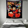 DRAGON BALL Wall Tapestry Aesthetic Wall Hanging Printed Fabric Blanket Decorative Tapestries for Bedroom Living Room Home Decor