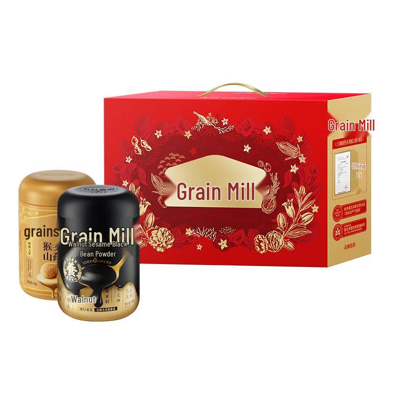 Wugu Mill Grain Black Sesame & Lion s Mane Yam Powder Gift Box