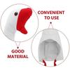 Soft Plush Goose Cartoon Goose Hat White/Pink Color Plush Halloween Hat  Costume Party