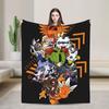 Digimon Agumon Gabumon Sora Anime Blankets Fleece Throw Blanket Summer Air Conditioning Decoration Soft Warm Bedspreads
