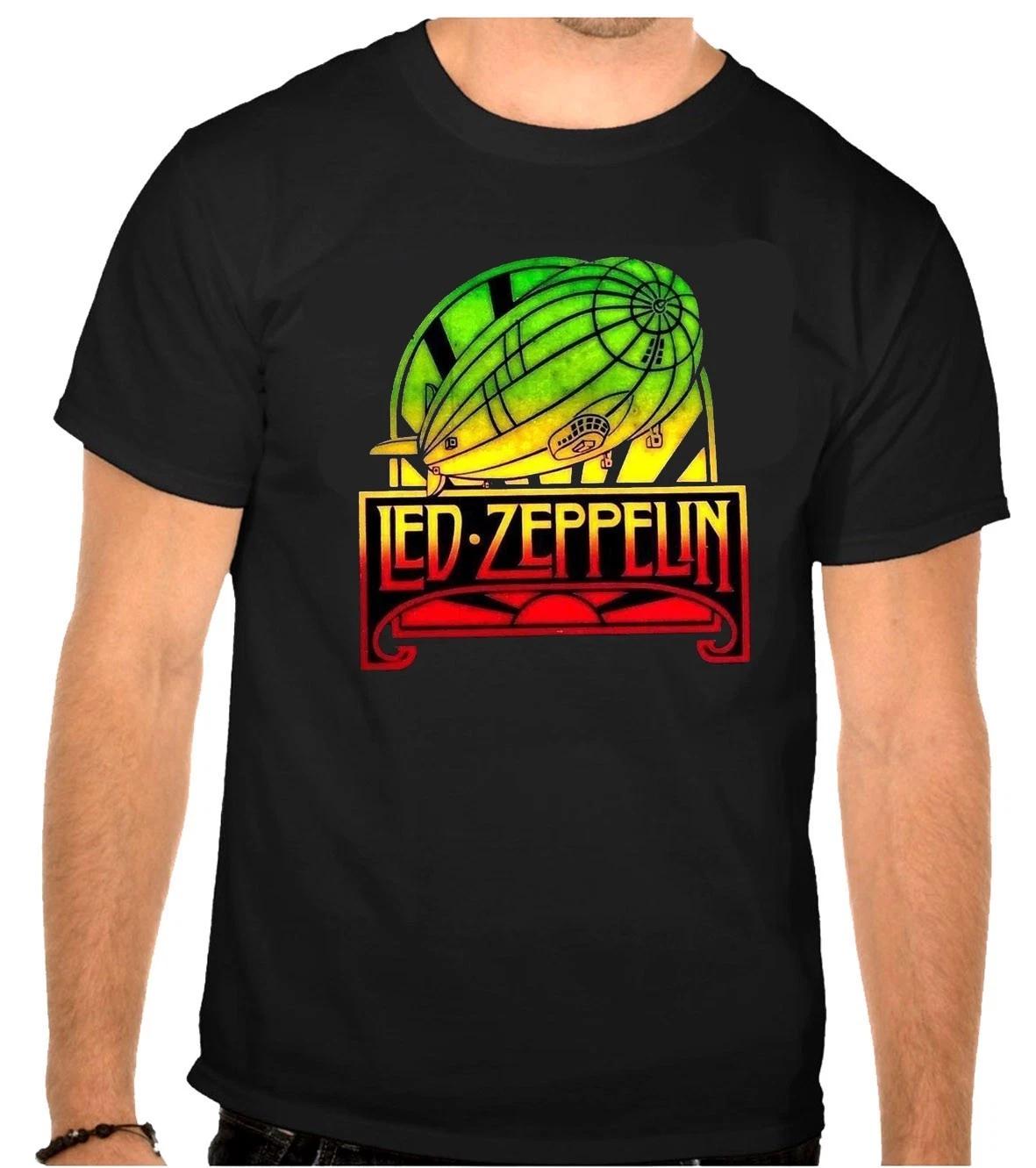 

LED ZEPPELIN Rock Music Logo Black T-Shirt -1364- L