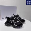 Dad Shoes Girl 2025 New Korean Edition Mesh Color Matching Height Lightweight Sports Casual Couple Running Shoes