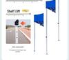 Durable & Weighted Telescopic Folding Tent Umbrella: Rain Shelter with Sun Protection for Outdoor Events.
