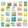 50 Sheets INS-Style Flower & Scenery Stickers for DIY Art and Milk Tea Cups