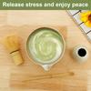 4 Pcs Japanese Matcha Tea Set Safe Bamboo Whisk Teaspoon Tea Set Reusable Manual Matcha Whisk Kit Tea-making Tools Accessories