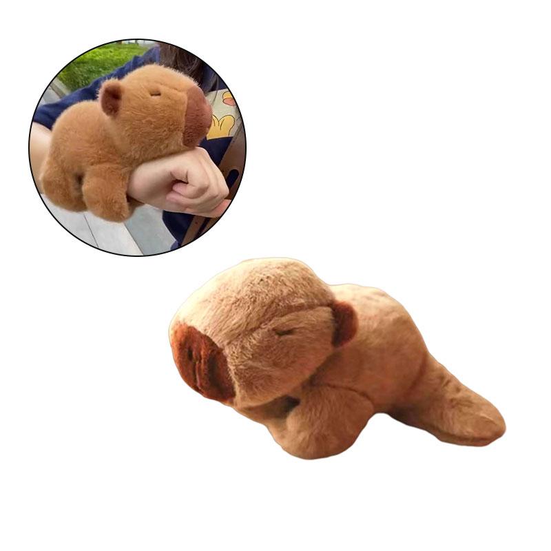 Cute Slap Animal Band Capybara Bracelet Plush Toy Wristband Cartoon Gifts Girls