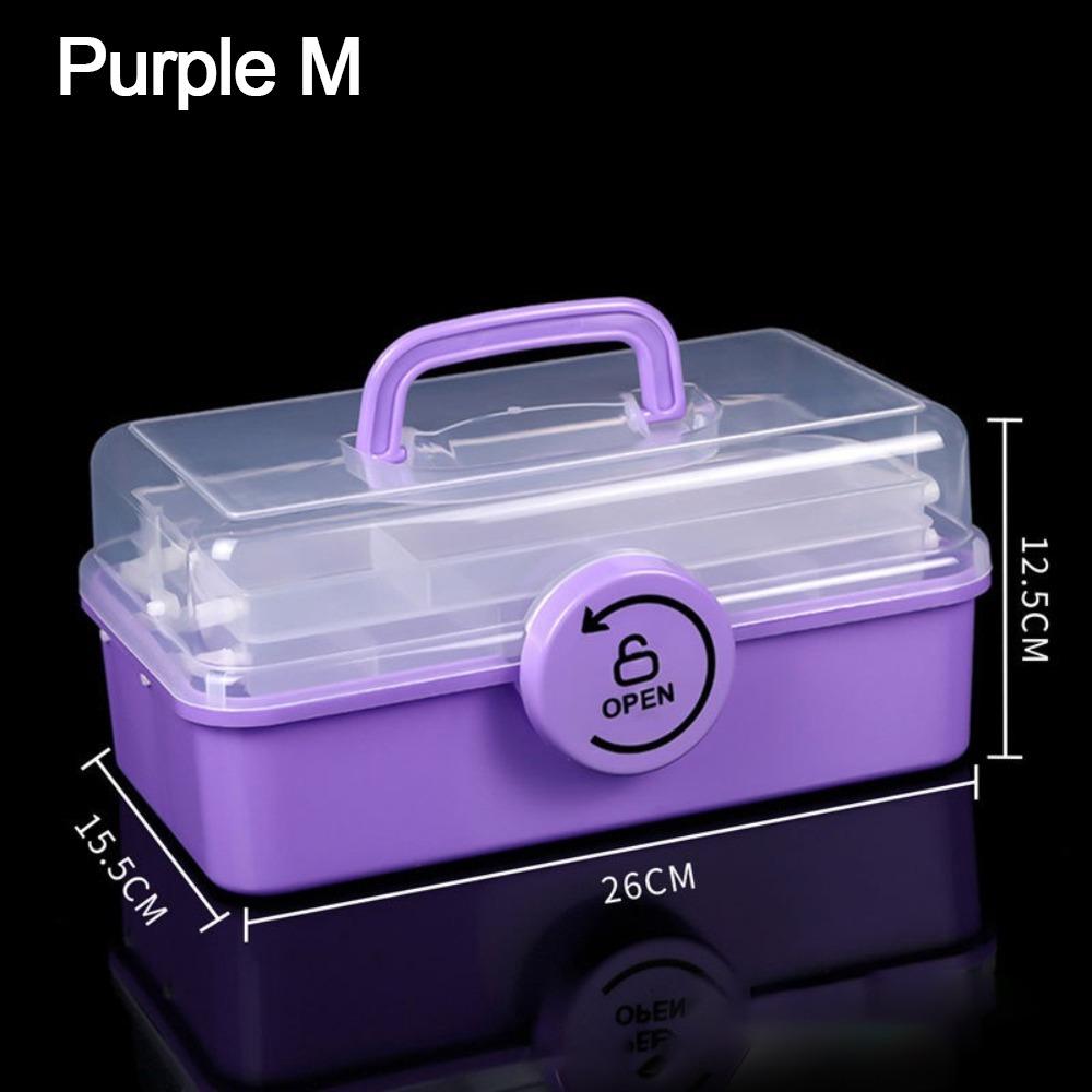 Faltbare Aufbewahrungsbox Dreischichtige Schmuckschatulle Multifunktionale Spielzeugbox