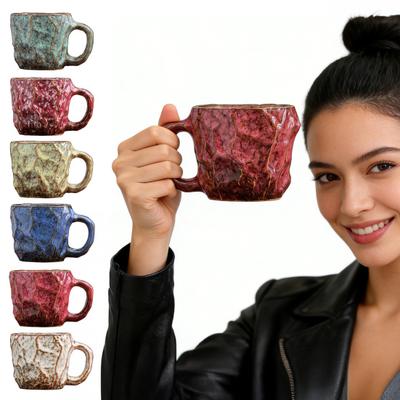 Ceramic Coffee Mug 270ml Large Tea Cup Novelty Mineral Shape Decorative Tumbler Unique Home Decor Gift for Coffee Lovers