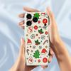 For iPhone 17 Pro Max Case Christmas Elements Pattern Printing Straight Edge TPU Phone Back Cover