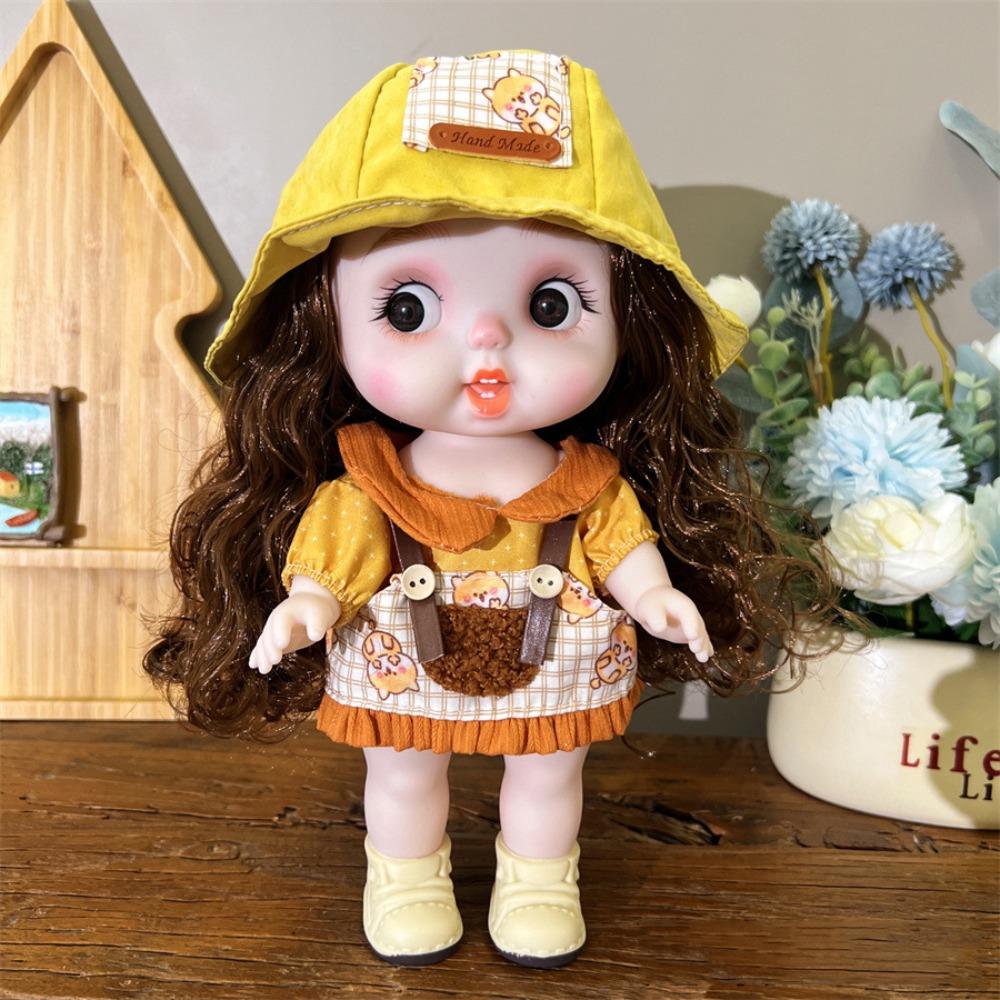Dolly 28cm Dress Doll Full Body Girl Dress Up Toys Cute Doll Girls' Doll with Clothes  Girl Gift