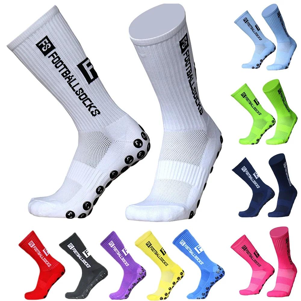 1Pair Football Socks Soccer Non-slip Crew Socks Outdoor American Football Breathable Silicone Athletic Socks Men Women