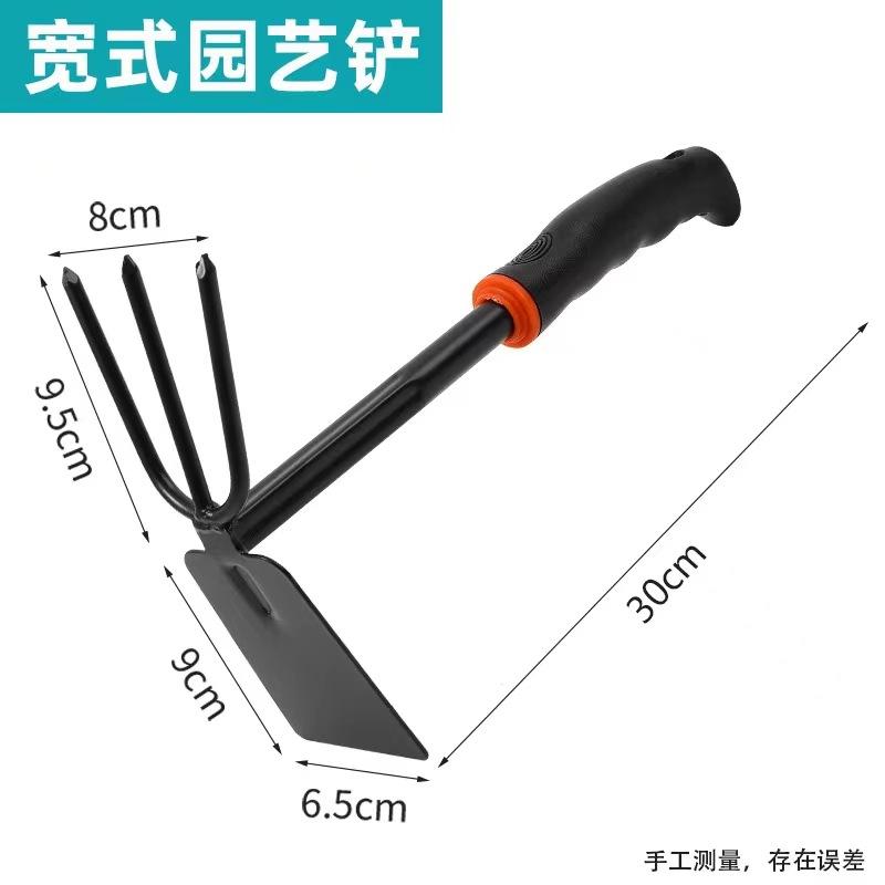 Heavy-Duty Manganese Steel Garden Shovel with Ergonomic Rubber Handle for Hard Soil Digging