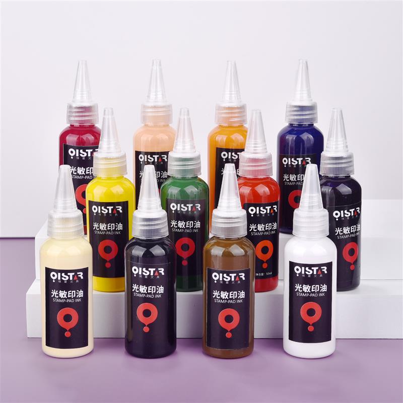 50ml Inkpad Refill Ink Rubber Stamp Oil Inking Photosensitive Seal Stamping Refill Ink For Office School Seal Supplies