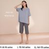 Women's Summer Short-Sleeve Modal Cotton Pajama Set with Chest Pad