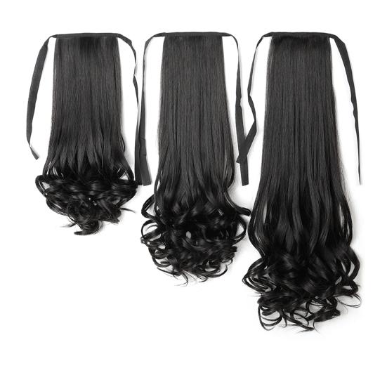 Ponytail Wig Pear Flower Band Hair Extension Long High Temperature Fiber Ponytail Hair for Women
