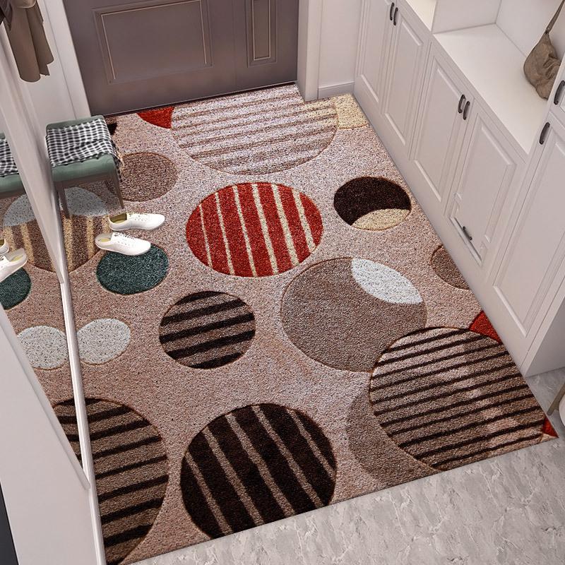 Cartoon Sisal Loop Non-Slip Entrance Mat - Dirt-Resistant, Cuttable Foot Pad for Hallway and Main Entrance