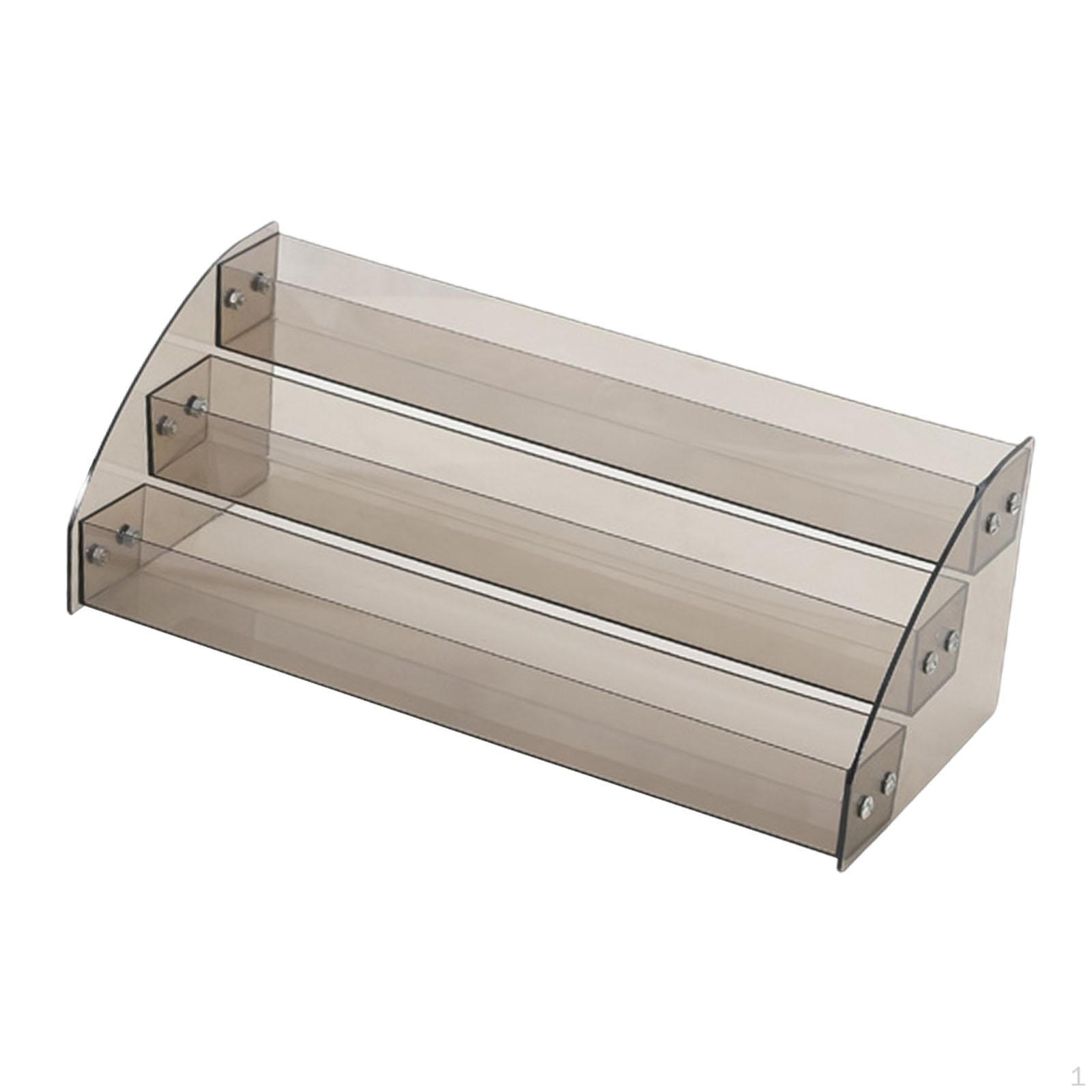 Acrylic Riser Display Rack for Nail Polish and Makeup Organization 3 Tier