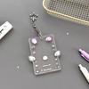 Cartoon Korean Photocard Holder with Keychain Photo Photocard Frame  School Stationery