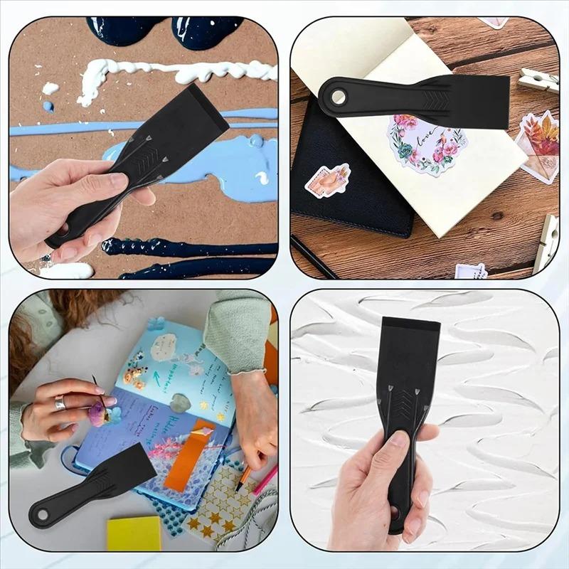 Flexible Plastic Paint Scraper Tool 2in/3in Putty Knife For Taping Drywall Wall Painting Set
