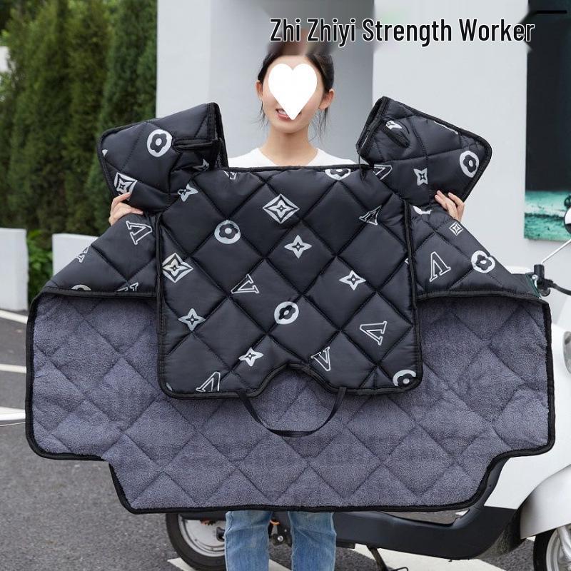 Windproof Autumn/Winter Electric Bike Quilt - Extra Thick for Cold Protection and Warmth